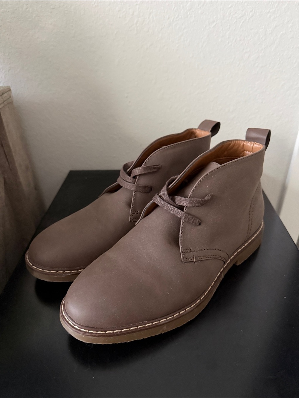 Sonoma Goods For Life Brown Chukka Lace Up Leather Brown Boots